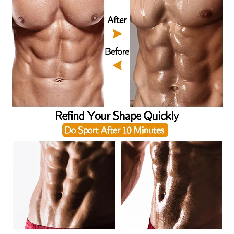 Men's Sweatshirt Gym Workout Shapewear Tummy Slimming Fitness Sauna Compression Tops Fat Burning Shapers Workout Waist Trainer