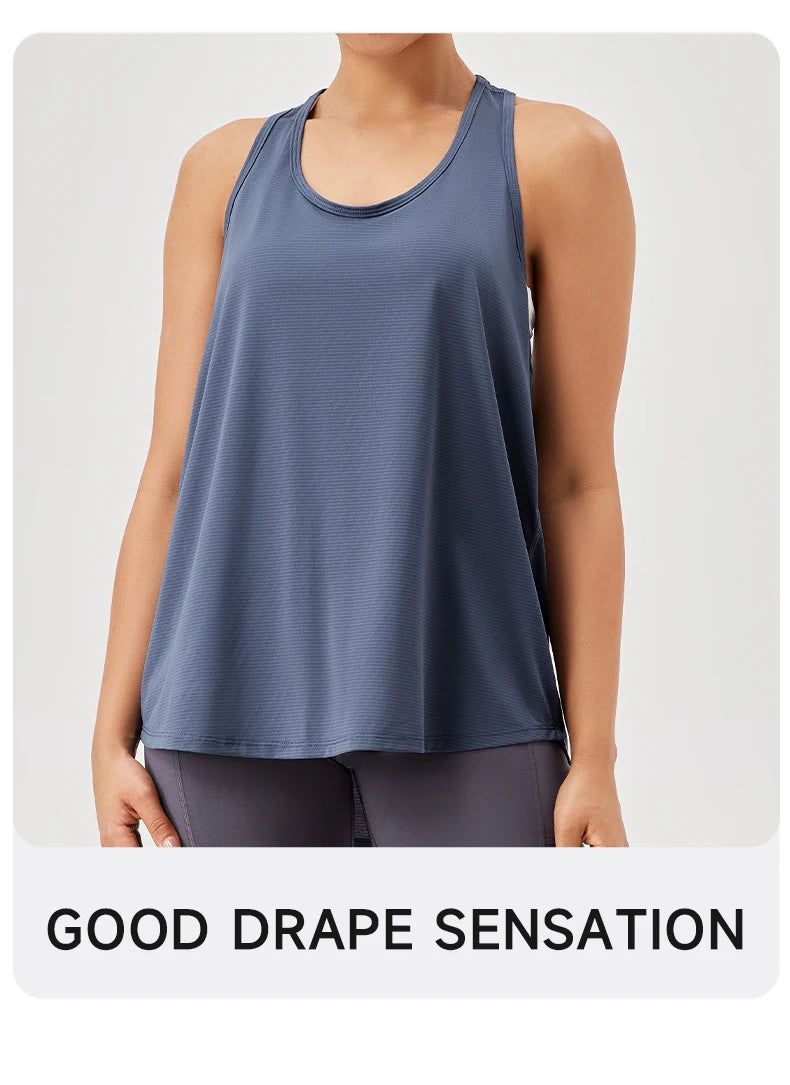 Women Gym Yoga Vest Athletic Fitness Sports Tank Tops Quick Dry Running Blouse Workout Tops Sleeveless Back Yoga Shirts Gym Top