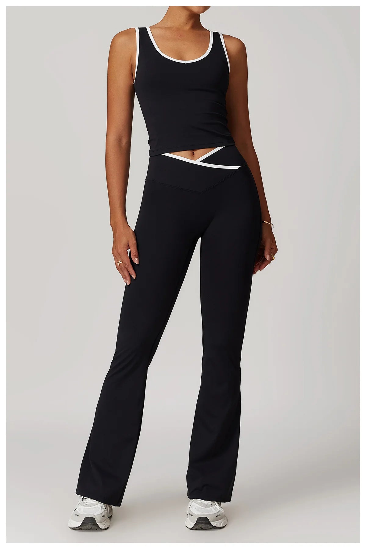 Yoga Set 2 Pieces Workout Outfits Fitness Sportswear Gym Tracksuit High Waist Leggings Sports Bra Athletic Wear Women Clothes