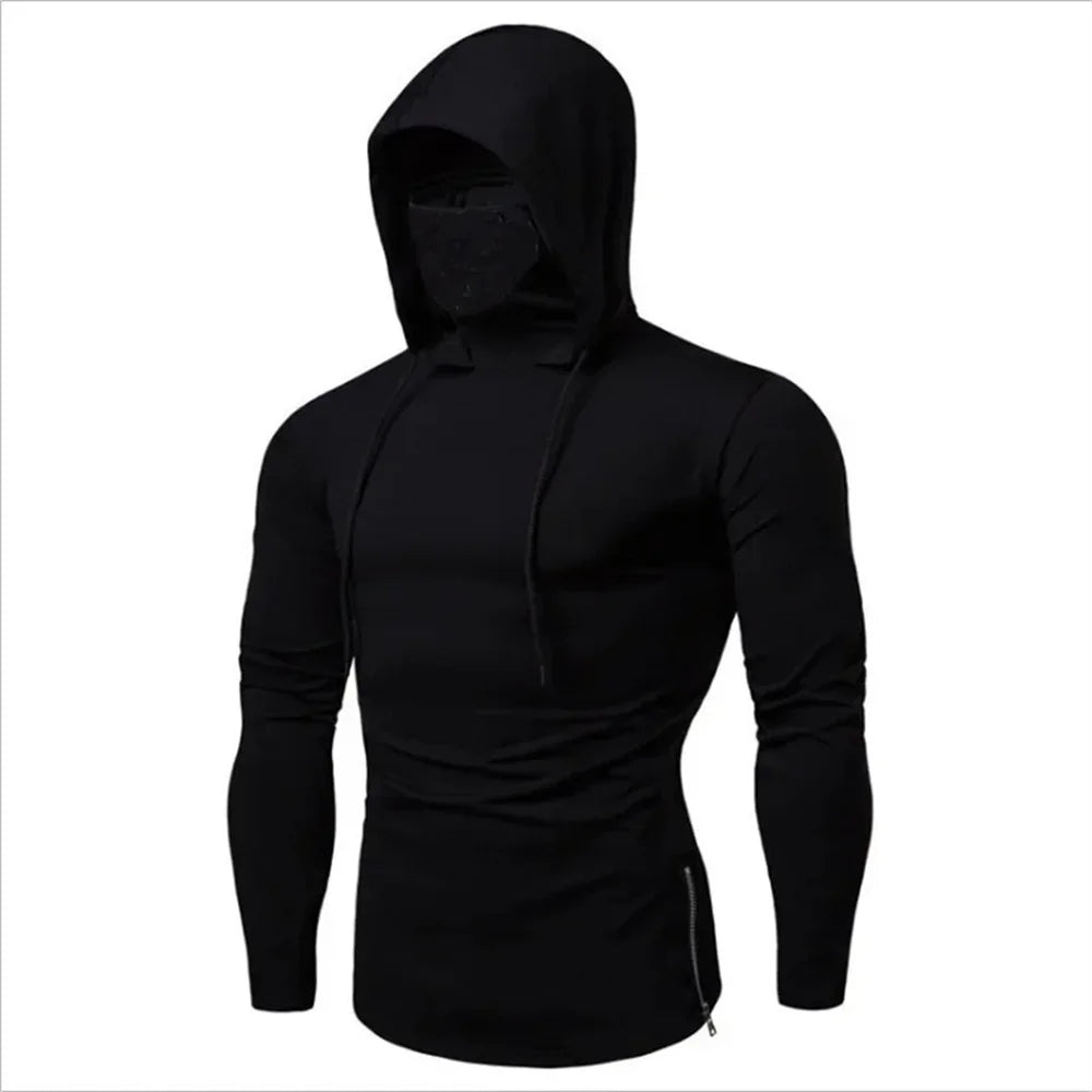 New Fitness Clothes Men's Peripheral Sweaters Hooded Long-sleeved T-shirts Make Men's Trendy Fashion Sweaters