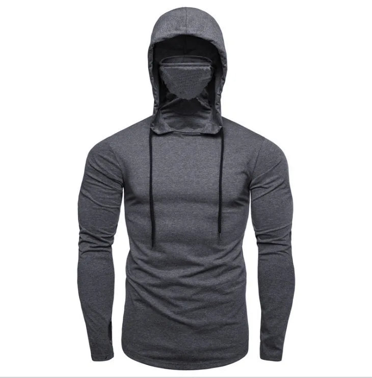 New Fitness Clothes Men's Peripheral Sweaters Hooded Long-sleeved T-shirts Make Men's Trendy Fashion Sweaters