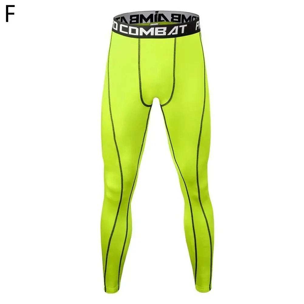 Men's Running Leggings Sportswear Quick Dry Gym Fitness Tights Workout Training Jogging Sports Trousers Compression Sport Pants