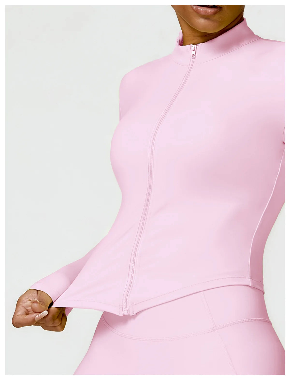 Women's Gym Exercise Shirt Yoga Long Sleeve Sportswear Top Zipper Jacket Gym Push Up Workout Tops Running Cycling Sportswear