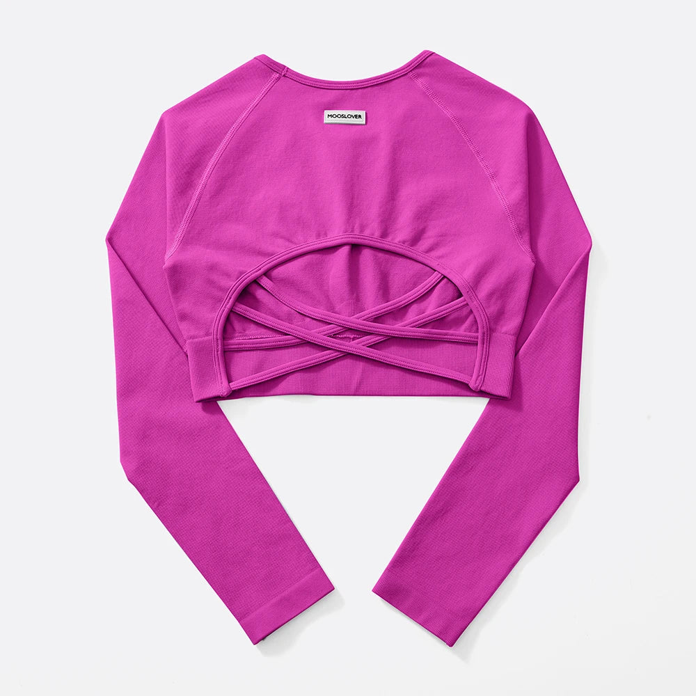 Yoga Top Women's  Long Sleeved Sports Shirts Running Training Fitness Top Windproof Running Suit Mujer Workout Gym Top Gym Shirt