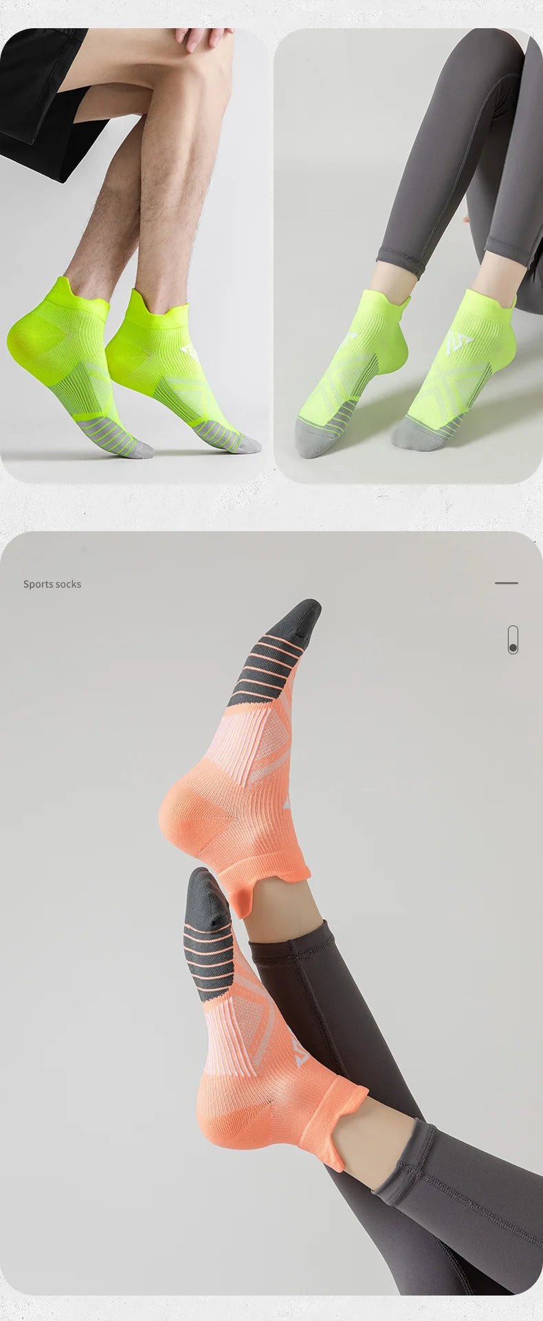 Running Socks Summer Fitness Sports Quick Drying Sweat Breathable Professional Marathon Running Socks Anti-friction Soft Socks