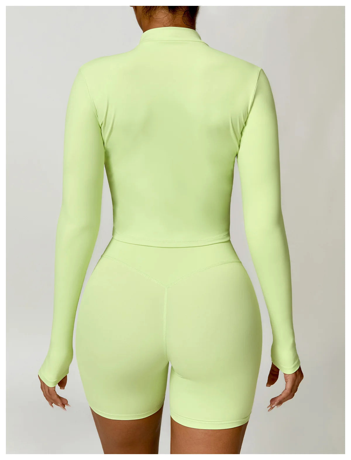 Women's Gym Exercise Shirt Yoga Long Sleeve Sportswear Top Zipper Jacket Gym Push Up Workout Tops Running Cycling Sportswear