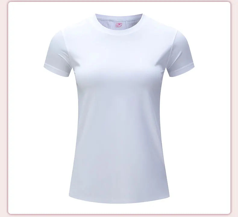 Women Gym Jogging Top Fitness Quick Dry Yoga Shirts Short Sleeve Mesh  Athletic Shirt Outdoor Running Sporting Sweat Suits Pink