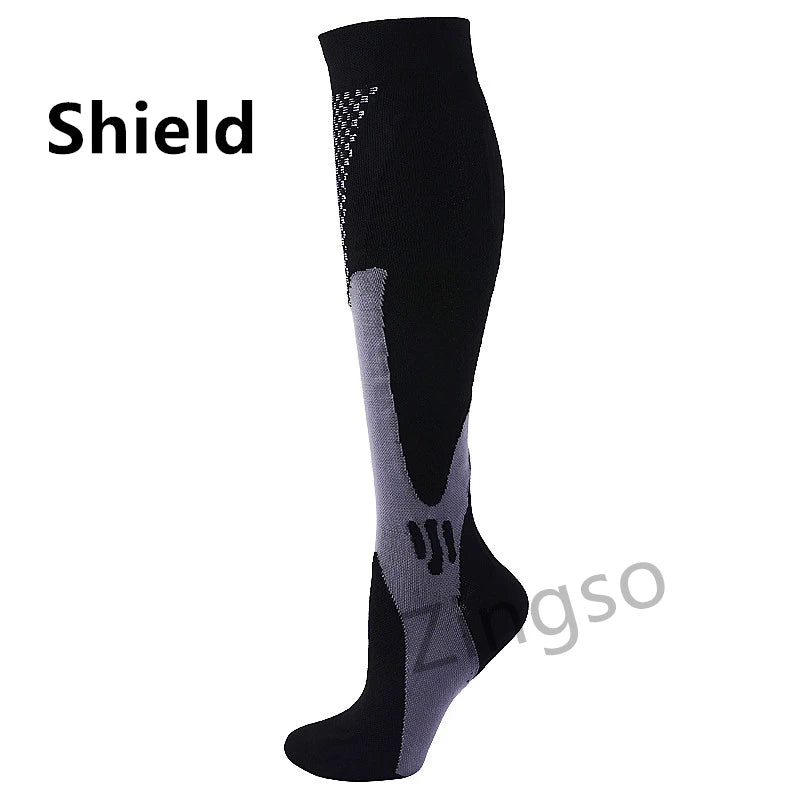 Running Compression Socks Stockings 20-30 mmhg Men Women Sports Socks for Nursing Rugby Marathon Cycling Football Varicose Veins
