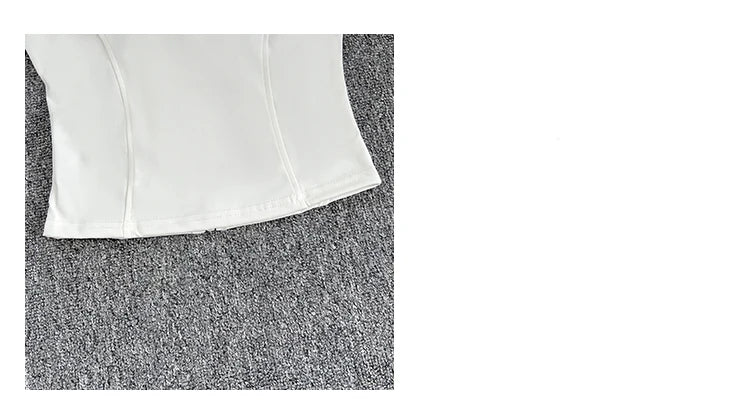 Women's Slim Fit Sport Sleeveless Top Quick Dry Elastic Stand Collar Yoga Fitness Clothing Summer Zipper