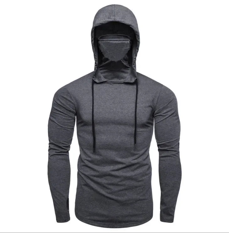 New Fitness Clothes Men's Peripheral Sweaters Hooded Long-sleeved T-shirts Make Men's Trendy Fashion Sweaters