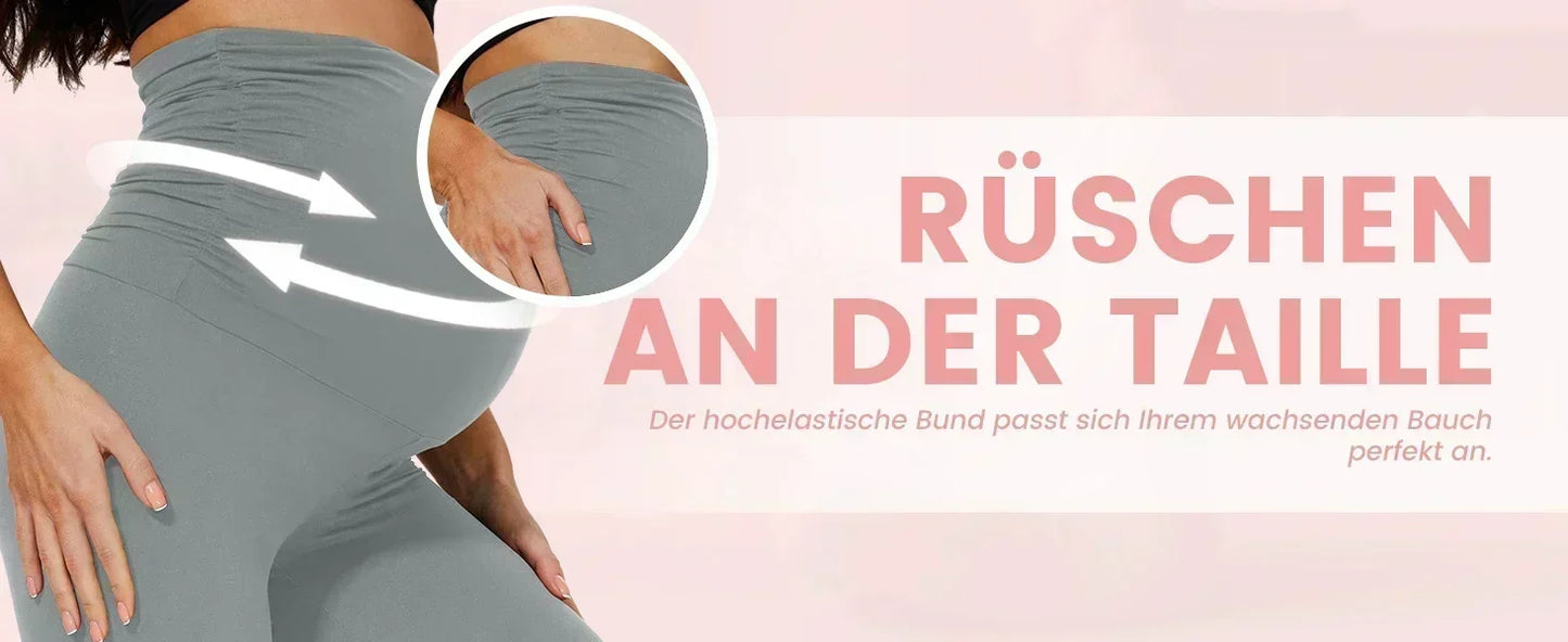Pregnant Women Seamless Leggings Yoga Spring and Autumn New High Waist Support Elastic Pure Cotton Thin Outer Wear Versatile