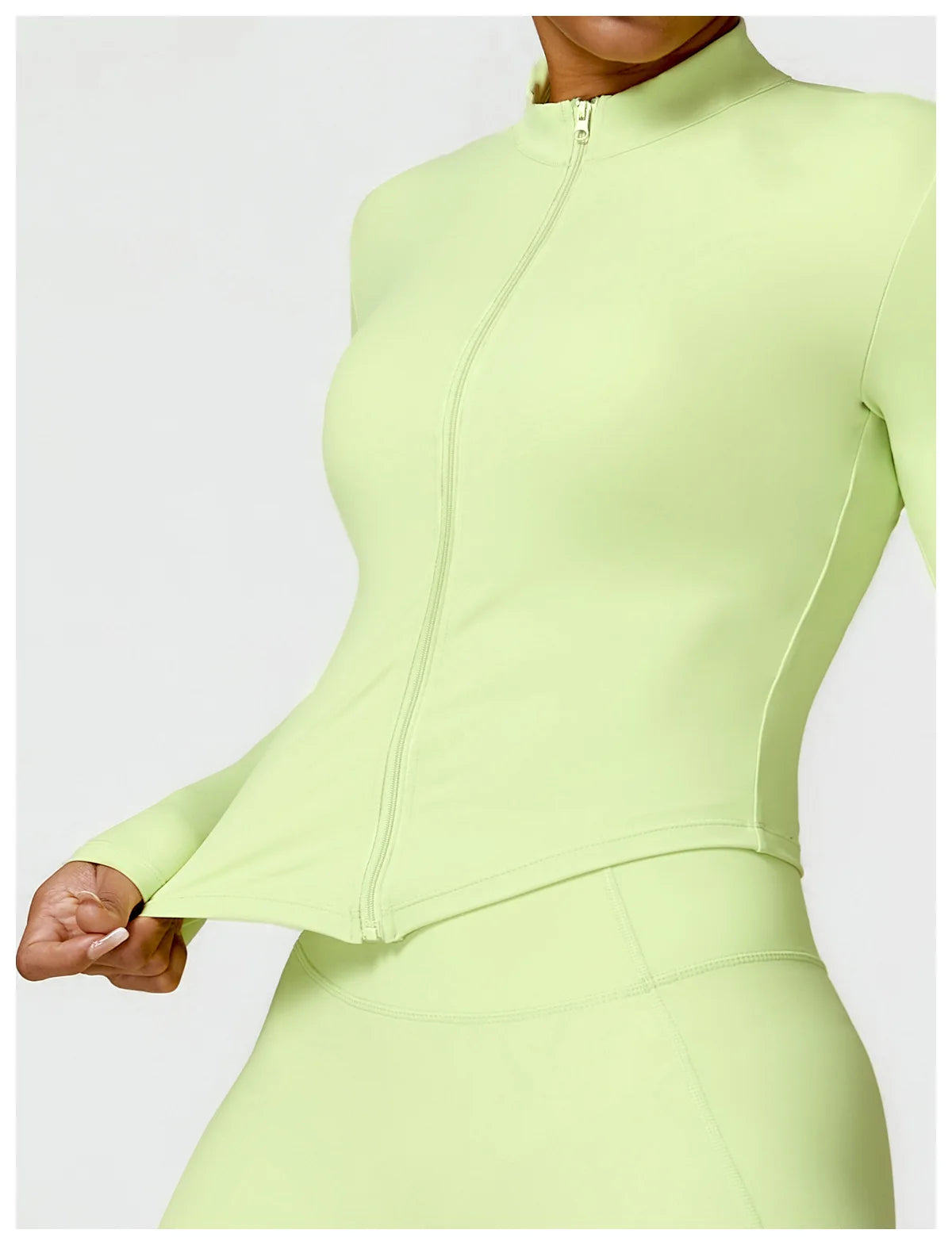Women's Gym Exercise Shirt Yoga Long Sleeve Sportswear Top Zipper Jacket Gym Push Up Workout Tops Running Cycling Sportswear