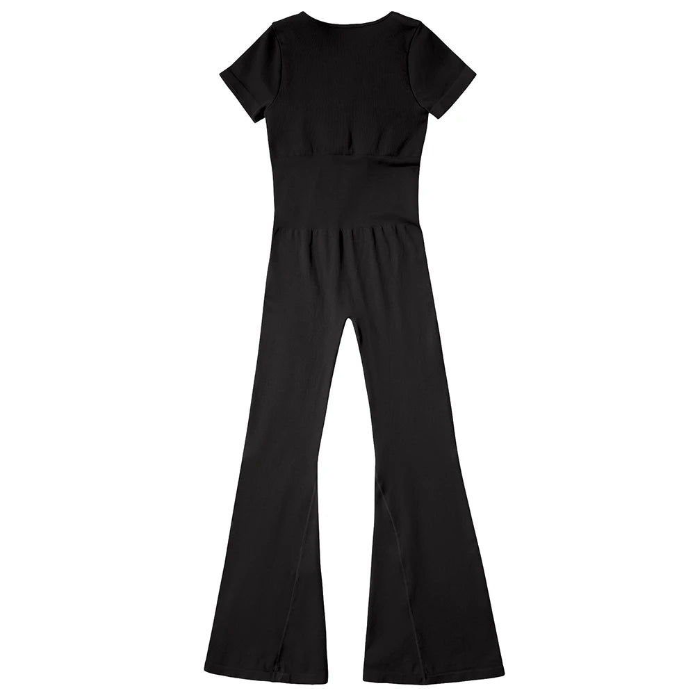 Gym Fitness Overalls Woman Sportswear Push Up Sporty  2024 Sport Sets Women Outfit Yoga Clothes Black Rompers Jumpsuits Women