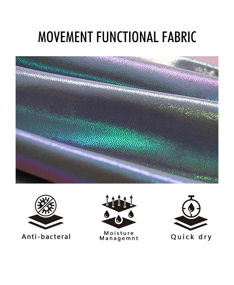 Tiktokleggings Women Shiny Sport Leggings High Rise Stretchy  Gym Wears Compressive Breathable Push Up Iridescent Activewears