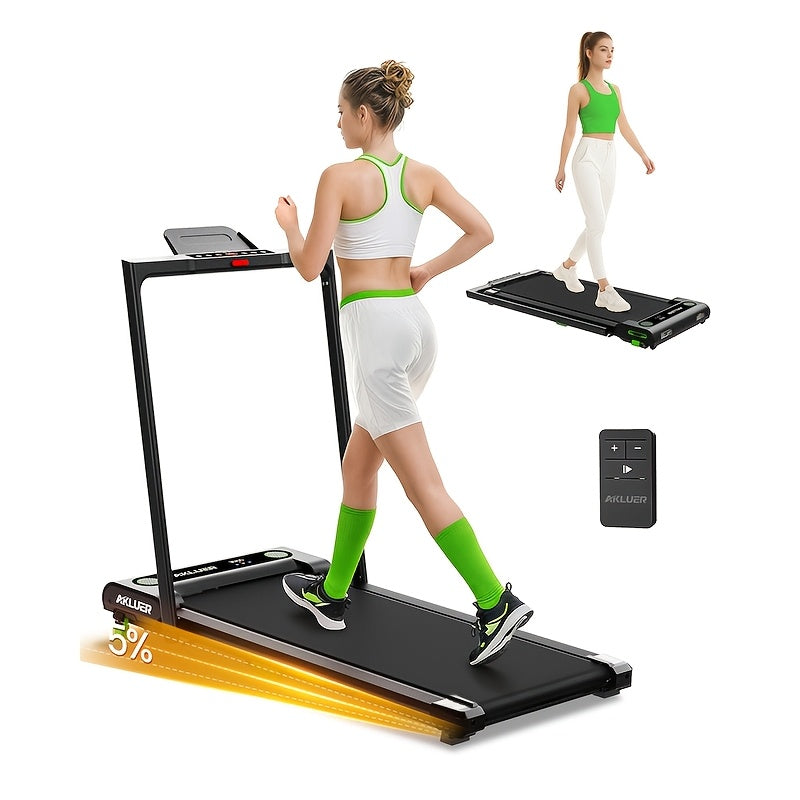13% Incline Walking Pad Treadmill with Auto Incline, 6-Level Adjustable Under Desk Fitness Machine, 2.5HP Portable Home Gym Equipment, 330LBS Capacity, LED Display & Remote Control - Black, Treadmills for Home Exercise