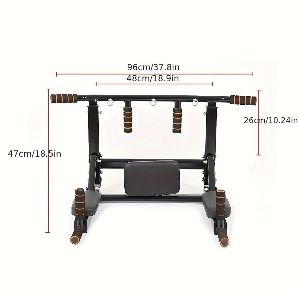 1pc Premium Wall Mounted Pull-Up Bar - Essential for Core Strength Training, Muscle Building, and Fitness - Home Gym Equipment for Upper Body Workout