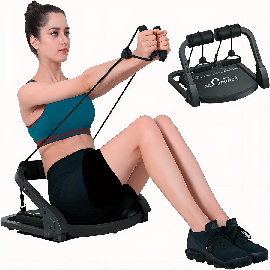 Iron Ab Core Workout Machine - 21-in-1 Sit Up & Push Up Exercise Bench with Resistance Bands - Universal Home Gym Equipment for Abdominal Strength Training - For Fitness Enthusiasts - Ideal for Independence Day, Thanksgiving,